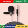 Mini Microfone De Lapela Profissional Computador Câmera Plug P2